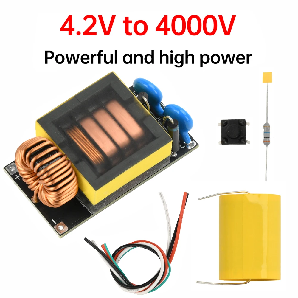 DC3.7V to 4kV high voltage boost module DIY electric mosquito swatter module is suitable for powerful electric mosquito swatter
DC3.7V to 4kV high voltage boost module DIY electric mosquito swatter module is suitable for powerful electric mosquito swatter