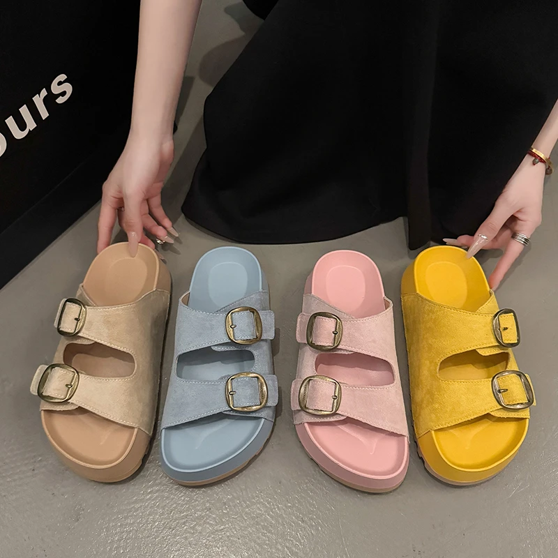 2025 New Female Slippers Flat Platform Soft Shoes Soft Platform Slides Slippers Women Comfortable Flat Shoes
2025 New Female Slippers Flat Platform Soft Shoes Soft Platform Slides Slippers Women Comfortable Flat Shoes