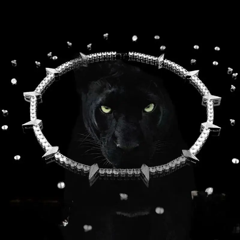 ICE HUE Dark Night Black Panther Zircon Tennis Necklace Unisex Fashion Accessories Birthday Anniversary Gift Jewelry
ICE HUE Dark Night Black Panther Zircon Tennis Necklace Unisex Fashion Accessories Birthday Anniversary Gift Jewelry