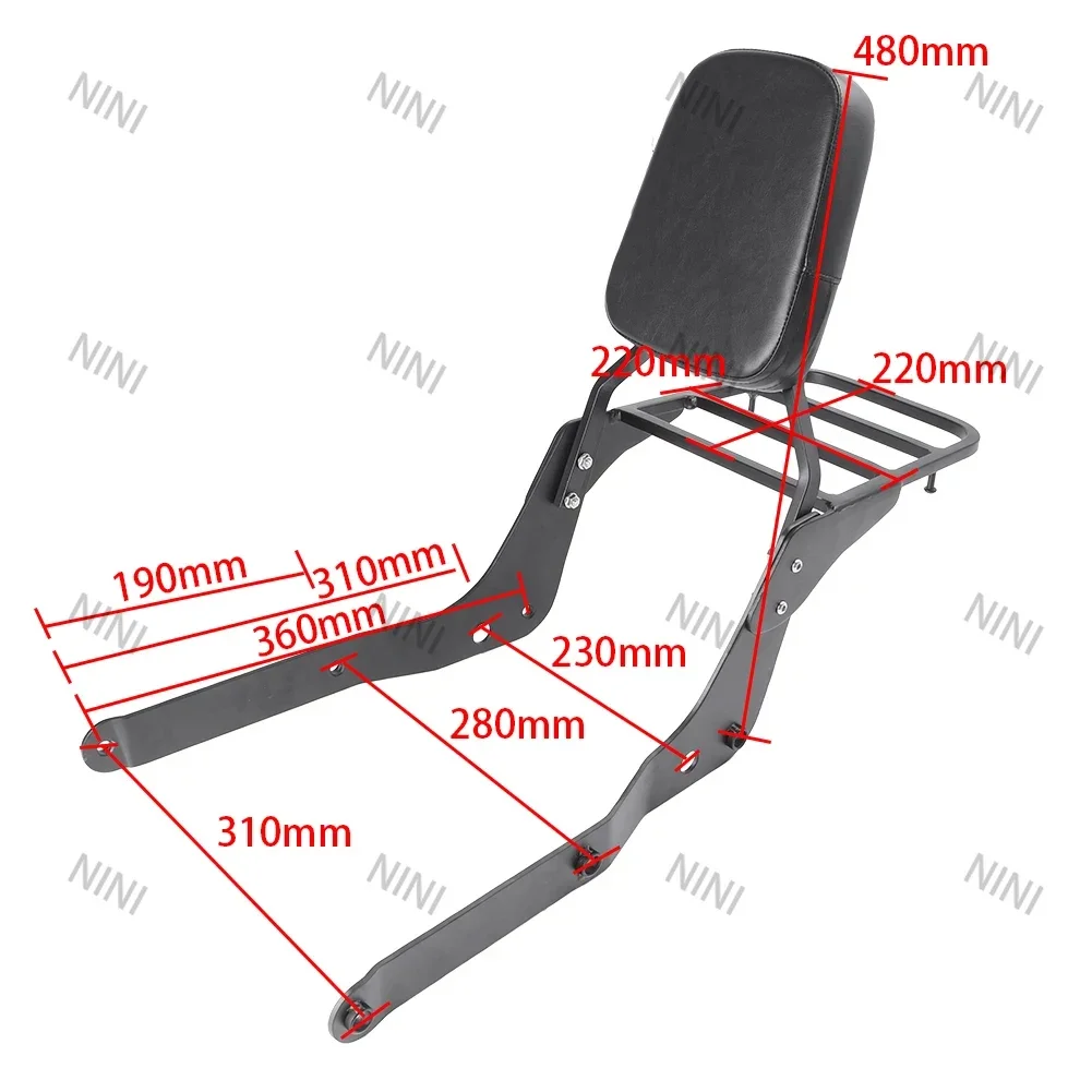 Motrocycle For Honda Shadow Aero 750 2004 2005 2006 2007 2008 2009 2010 2011 2012 Detachable Backrest Sissy Bar w/ Luggage Rack
Motrocycle For Honda Shadow Aero 750 2004 2005 2006 2007 2008 2009 2010 2011 2012 Detachable Backrest Sissy Bar w/ Luggage Rack
