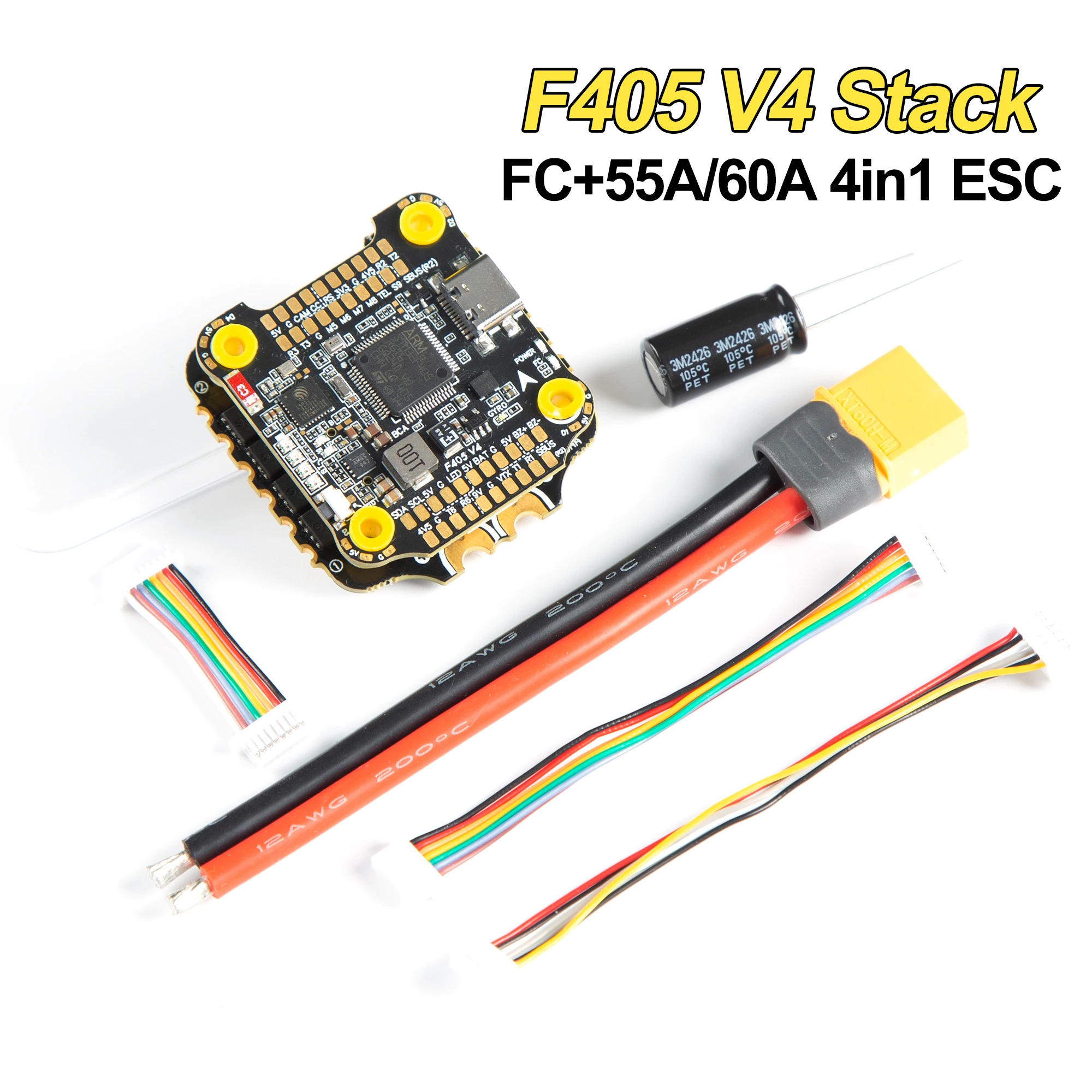 F405 V4 Stack BLS 60A 4-в-1 ESC и FC 3-6S LiPo AT7456E Чип RC INAV Betaflight Configure BT для Speedybee для RC FPV Quadcopter
F405 V4 Stack BLS 60A 4-в-1 ESC и FC 3-6S LiPo AT7456E Чип RC INAV Betaflight Configure BT для Speedybee для RC FPV Quadcopter