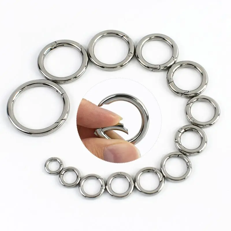 2/5Pcs 304 Stainless Steel O Ring Buckle Spring Keychain Clasps Bag Straps Dog Collar Hook Buckles DIY Bags Hardware Accessories
2/5Pcs 304 Stainless Steel O Ring Buckle Spring Keychain Clasps Bag Straps Dog Collar Hook Buckles DIY Bags Hardware Accessories