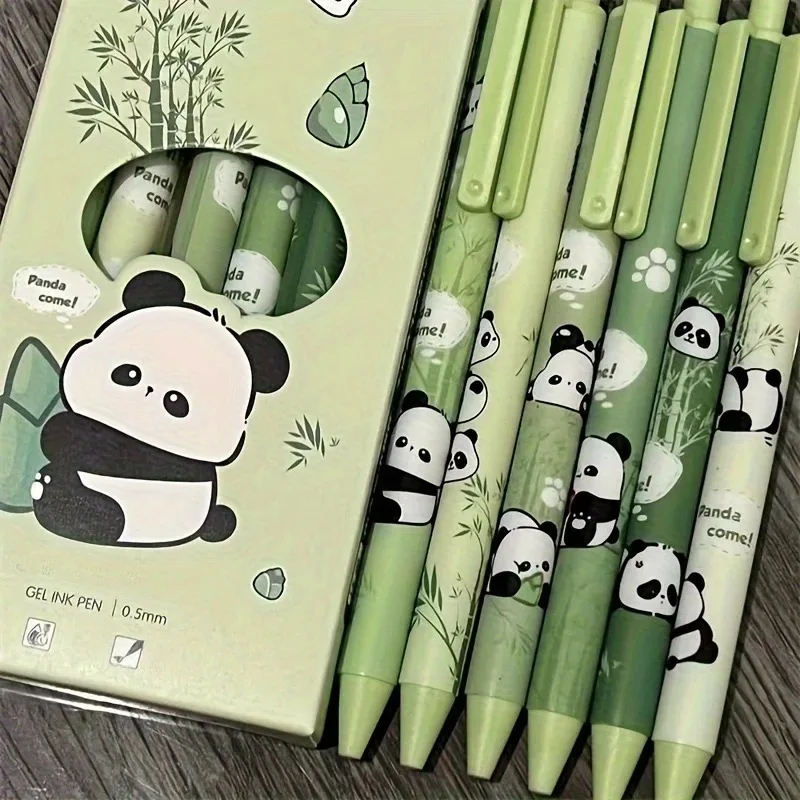 Multifunctional Pen 6pcs Cute Panda Gel Pens - Black Ink, Vibrant Green & Light Blue Barrels With Adorable Panda Designs
Multifunctional Pen 6pcs Cute Panda Gel Pens - Black Ink, Vibrant Green & Light Blue Barrels With Adorable Panda Designs