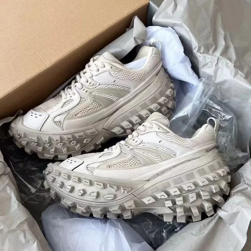 Paris Vintage Thick Bottom Tire Track Tank Shoes Men Women Casual Sporty Dad Sneakers Summer 2025 Fashion Mesh Lined Slip-On
Paris Vintage Thick Bottom Tire Track Tank Shoes Men Women Casual Sporty Dad Sneakers Summer 2025 Fashion Mesh Lined Slip-On