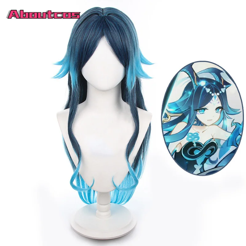 Aboutcos Game Genshin Impact Yakshas Fanan Cosplay Wig Water Yaksha Blue Long Hair Sea Yasha Gradient Fiber Hair
Aboutcos Game Genshin Impact Yakshas Fanan Cosplay Wig Water Yaksha Blue Long Hair Sea Yasha Gradient Fiber Hair