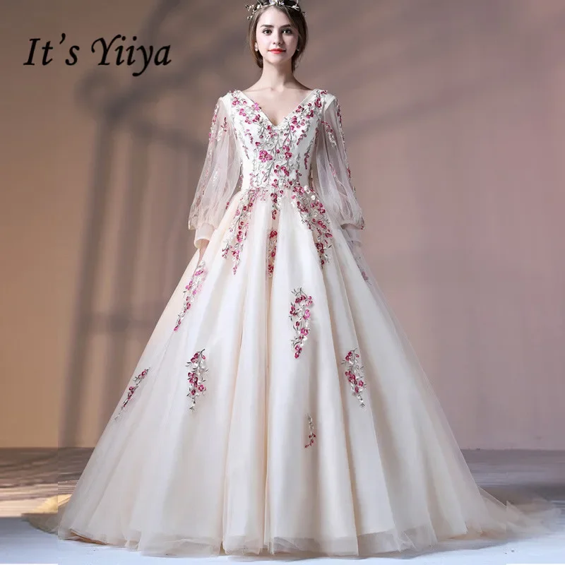 It's Yiiya Customized Evening Dress V-neck Appliques Beads Lace Up Princess Trailing Plus size Woman Party Formal Gown LX044
It's Yiiya Customized Evening Dress V-neck Appliques Beads Lace Up Princess Trailing Plus size Woman Party Formal Gown LX044
