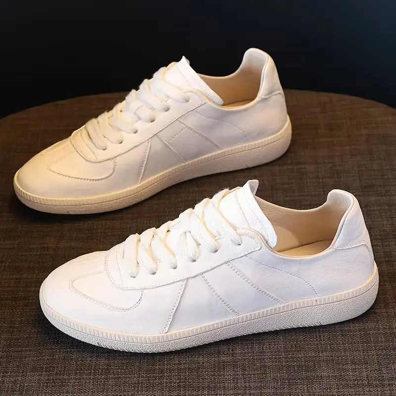 Shallow Cut Genuine Leather Slip On White Sneakers For Women 2026 Summer New No Tie Lazy Elastic Lace Round Toe Wrinkle Layer So
Shallow Cut Genuine Leather Slip On White Sneakers For Women 2026 Summer New No Tie Lazy Elastic Lace Round Toe Wrinkle Layer So