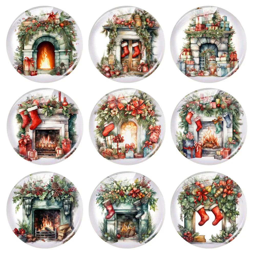 Handmade Christmas X-mas Fireplace Stocks Gifts Photo Glass Cabochon Charms Flatback Demo Flat Back Cameo For Diy Jewelry Making
Handmade Christmas X-mas Fireplace Stocks Gifts Photo Glass Cabochon Charms Flatback Demo Flat Back Cameo For Diy Jewelry Making