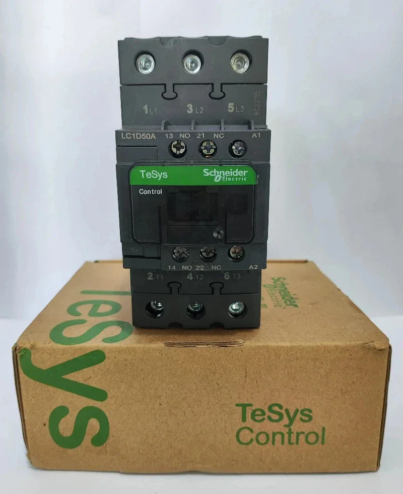 LC1D50AM7 LC1D50AM7C TeSys D contactor - 3P(3 NO) - AC-3 - = 440 V 50 A - 220 V AC 50/60 Hz coil
LC1D50AM7 LC1D50AM7C TeSys D contactor - 3P(3 NO) - AC-3 - = 440 V 50 A - 220 V AC 50/60 Hz coil