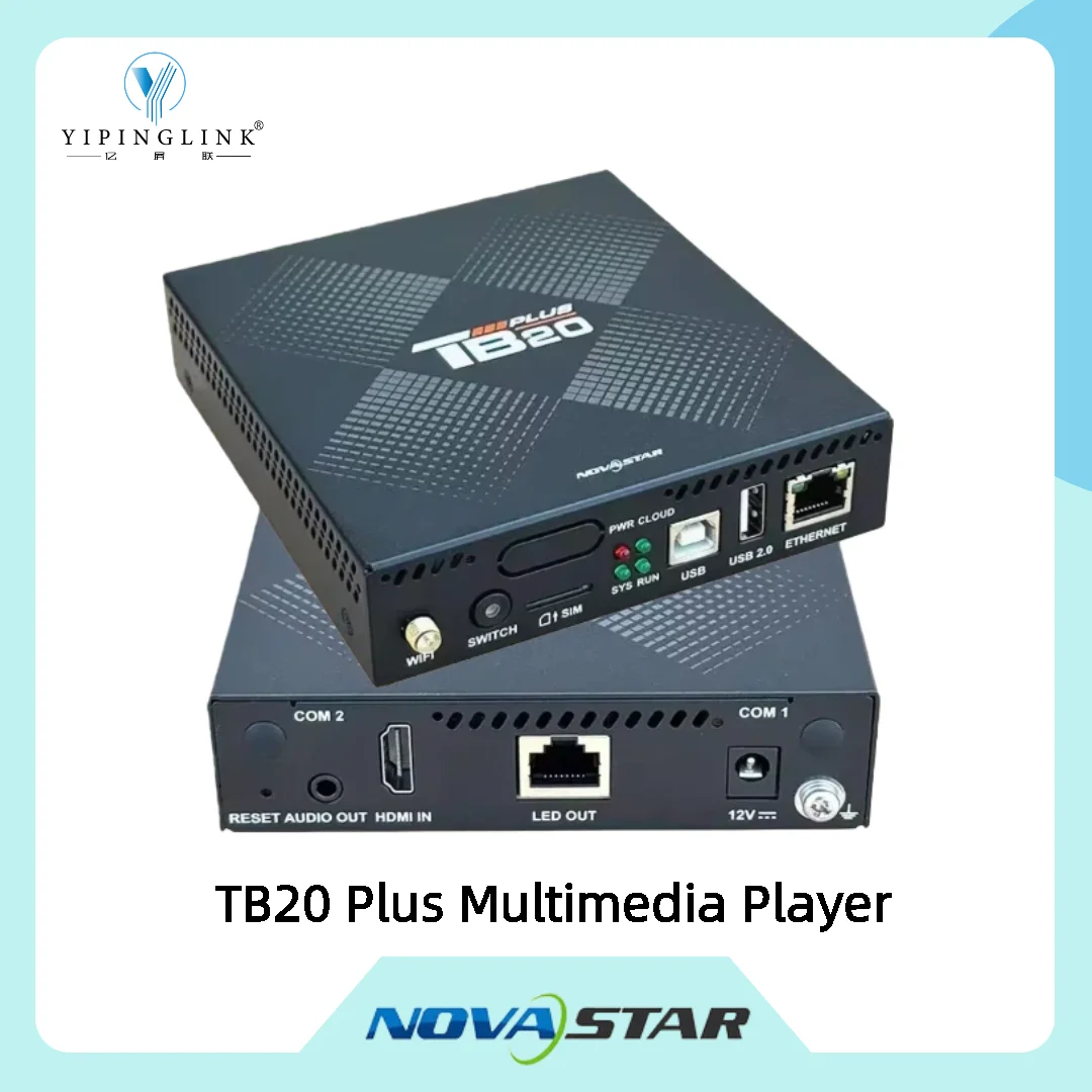 Nova TB20 PLUS Multimedia Player Genuine Original Intelligent Control System LED Screen Sending Box
Nova TB20 PLUS Multimedia Player Genuine Original Intelligent Control System LED Screen Sending Box