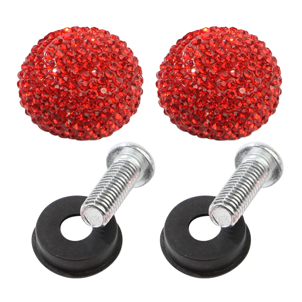 Screws for License Plate Red Rhinestone Cap Fastener Car Decorative Nuts and Bolts
Screws for License Plate Red Rhinestone Cap Fastener Car Decorative Nuts and Bolts