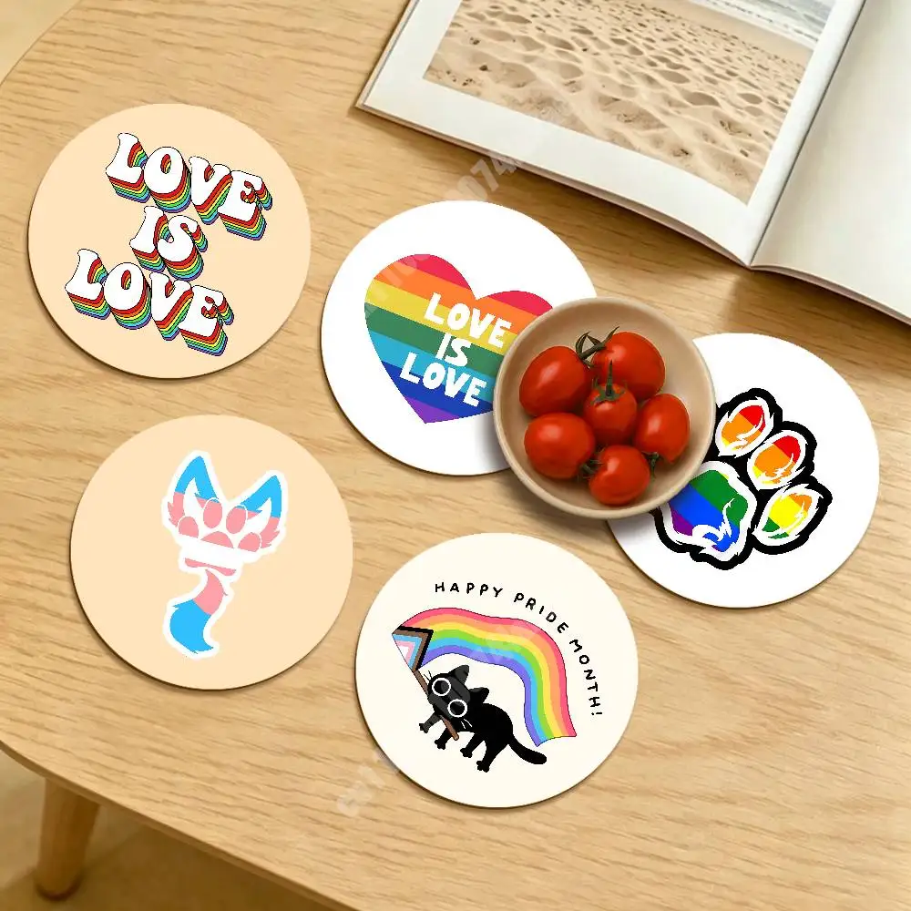 Pride Month All Love Matters Rainbow Round Coaster for Drink Cup Clean Table Styling Sustainable Lifestyle Decor
Pride Month All Love Matters Rainbow Round Coaster for Drink Cup Clean Table Styling Sustainable Lifestyle Decor