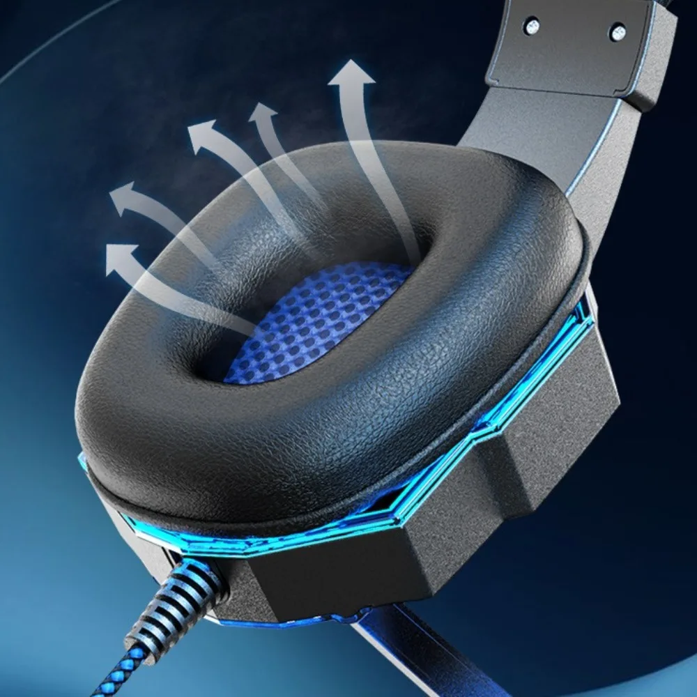 Luminous Computer Wired Headphone with Microphone Large Ear Cups Wired Gaming Earphones Comfortable Adjustable
Luminous Computer Wired Headphone with Microphone Large Ear Cups Wired Gaming Earphones Comfortable Adjustable