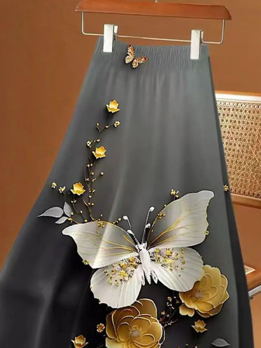 Slimming High Waist Knee-Length Midi Skirt for Women Summer Fashionable Thin Wide Hemmed Cake Skirt Commute Simple Style
Slimming High Waist Knee-Length Midi Skirt for Women Summer Fashionable Thin Wide Hemmed Cake Skirt Commute Simple Style