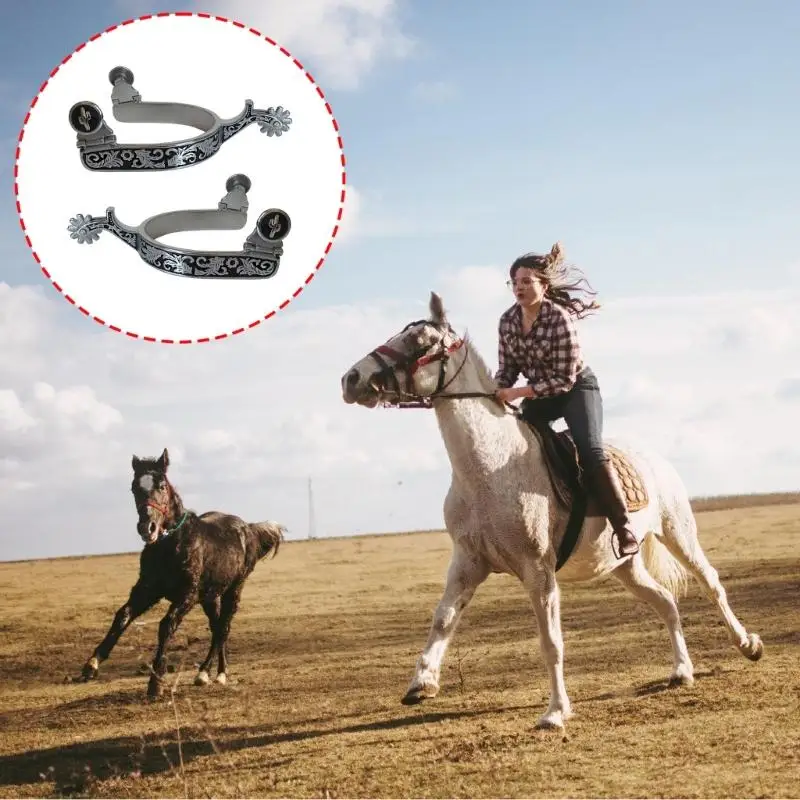M5TC Stainless Steel Horse Boot Spur Decoration Western Cowboy Horse Spur Enduring
M5TC Stainless Steel Horse Boot Spur Decoration Western Cowboy Horse Spur Enduring
