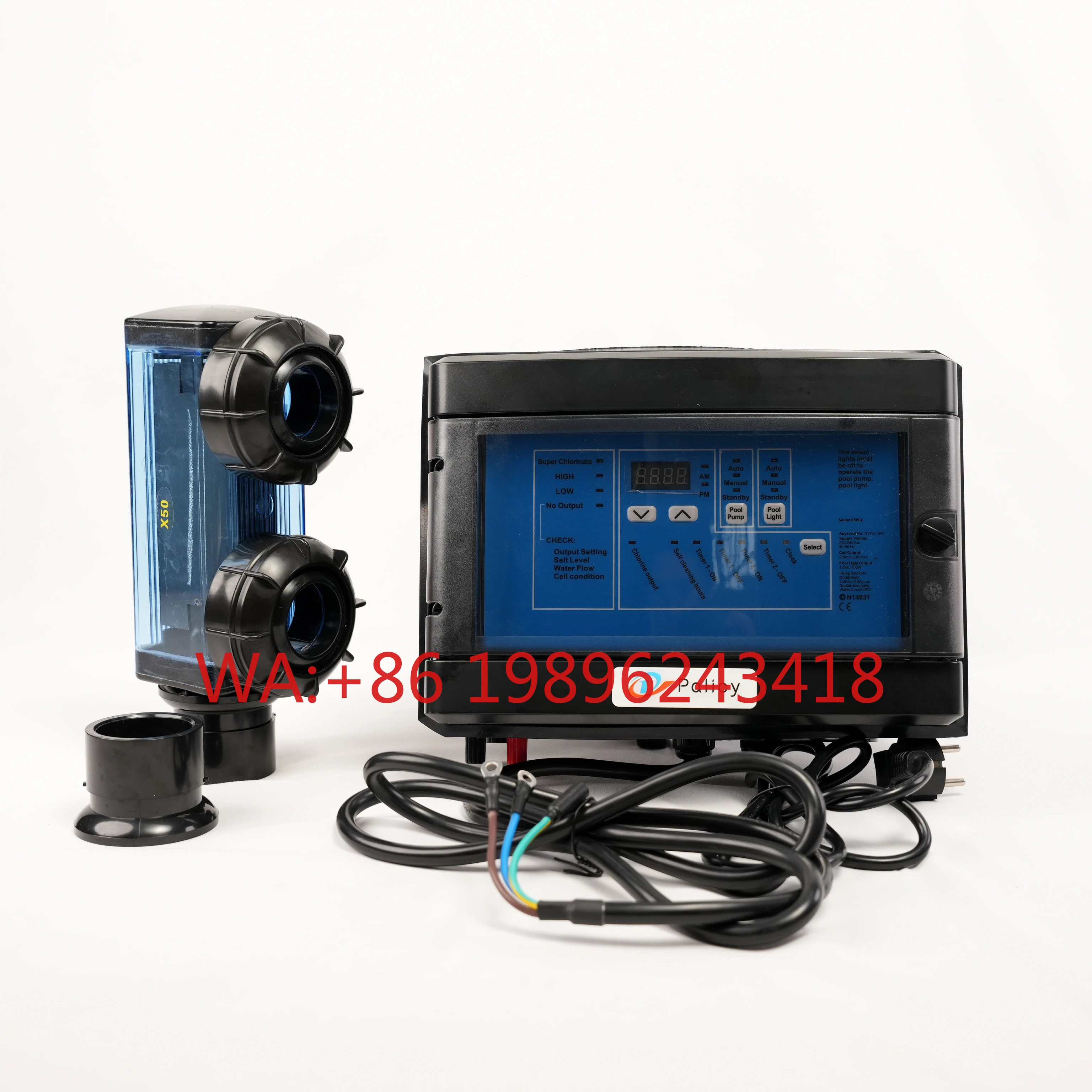 Highly Effective Salt Chlorinator for Swimming Pool Disinfection Pool Tools & Accessories
Highly Effective Salt Chlorinator for Swimming Pool Disinfection Pool Tools & Accessories