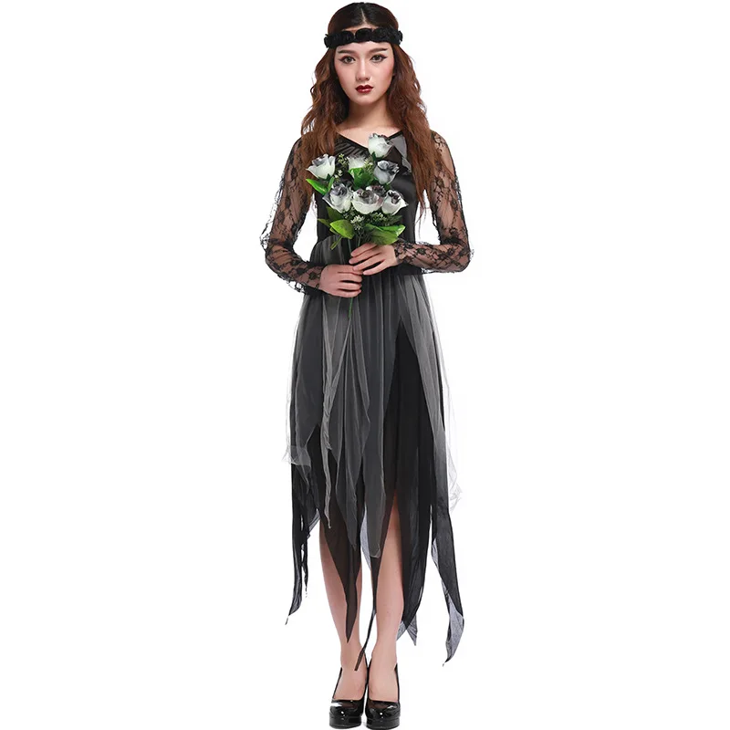 Women Scary Ghosts Bride Costume Cosplay Zombie Vampire Fancy Dress Day of The Dead Dress Up Outfits Halloween Female Dress
Women Scary Ghosts Bride Costume Cosplay Zombie Vampire Fancy Dress Day of The Dead Dress Up Outfits Halloween Female Dress