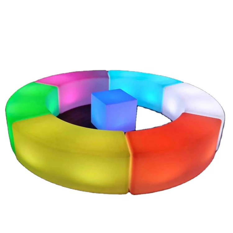 Outdoor Party Furniture LED bar Chair LED Bench Lighting Led Curved Sofa
Outdoor Party Furniture LED bar Chair LED Bench Lighting Led Curved Sofa