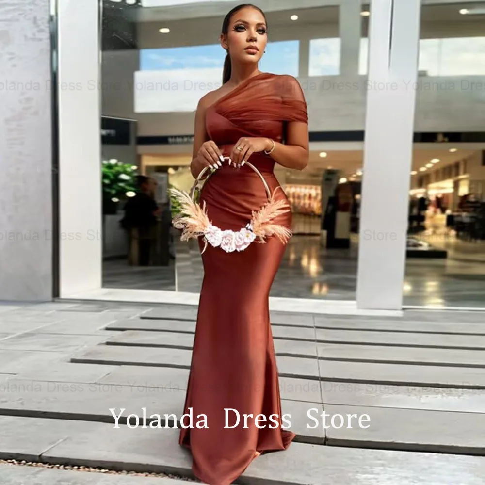 Yolanda Customized 2026 Mermaid One Shoulder Mother of The Bride Dresses Satin Tulle Floor Length Open Back Corset Evening Dress
Yolanda Customized 2026 Mermaid One Shoulder Mother of The Bride Dresses Satin Tulle Floor Length Open Back Corset Evening Dress