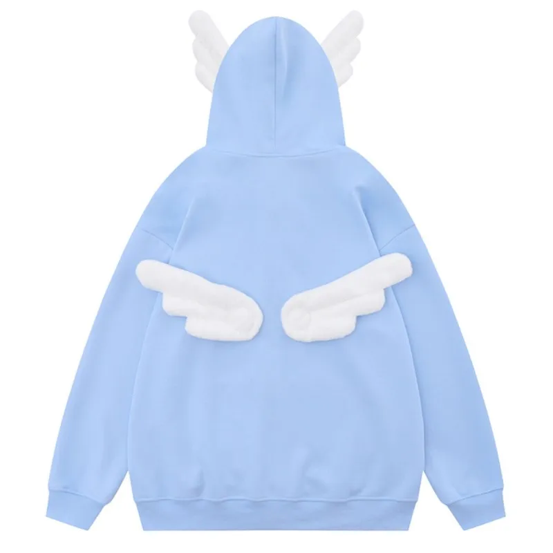 Men Streetwear Oversized Hip Hop Harajuku Thick Fleece Pullover Hoodies Blue Casual Y2K Sweatshirt Anime Punk Hoodie With Wings
Men Streetwear Oversized Hip Hop Harajuku Thick Fleece Pullover Hoodies Blue Casual Y2K Sweatshirt Anime Punk Hoodie With Wings
