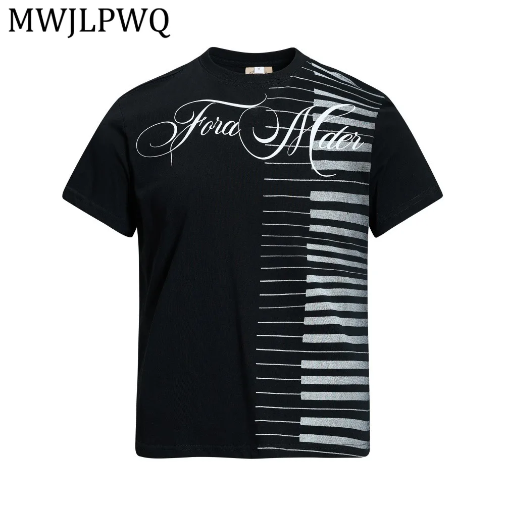 MWJLPWQ White Short Sleeve T-Shirt For Men Piano Key Print Loose Crew Neck Casual American Vintage Summer Streetwear Top 15433
MWJLPWQ White Short Sleeve T-Shirt For Men Piano Key Print Loose Crew Neck Casual American Vintage Summer Streetwear Top 15433