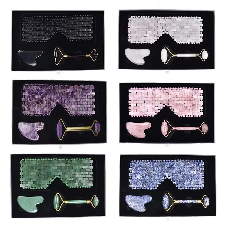Rose Quartz Gouache Scraper Jade Eye Massager Face Massage Roller Set Natural Gouache Stone Sleep Jade Eye Mask Gua Sha Scraper
Rose Quartz Gouache Scraper Jade Eye Massager Face Massage Roller Set Natural Gouache Stone Sleep Jade Eye Mask Gua Sha Scraper