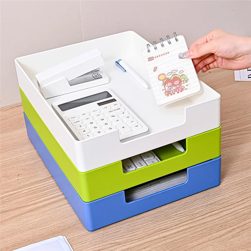 AED5-4PCS Stackable Letter Tray Paper Organizer, A4 Size Desk Organizer Tray For Letter Paper/Stationery For Office, School
AED5-4PCS Stackable Letter Tray Paper Organizer, A4 Size Desk Organizer Tray For Letter Paper/Stationery For Office, School