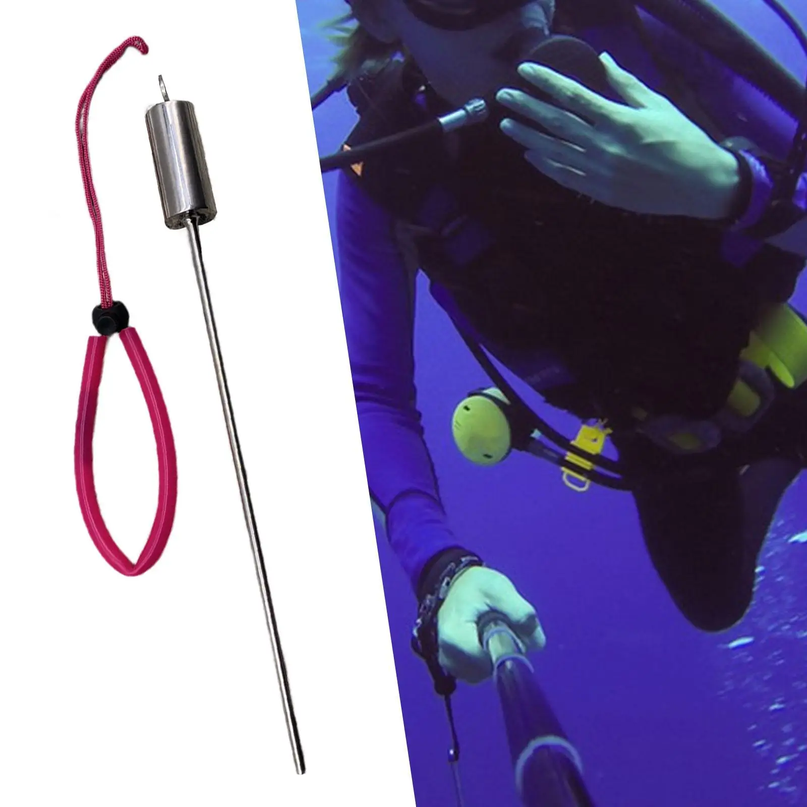 Scuba Diving Stick Stainless Steel 13" Handheld Underwater Shaker Lobster Tickle
Scuba Diving Stick Stainless Steel 13" Handheld Underwater Shaker Lobster Tickle