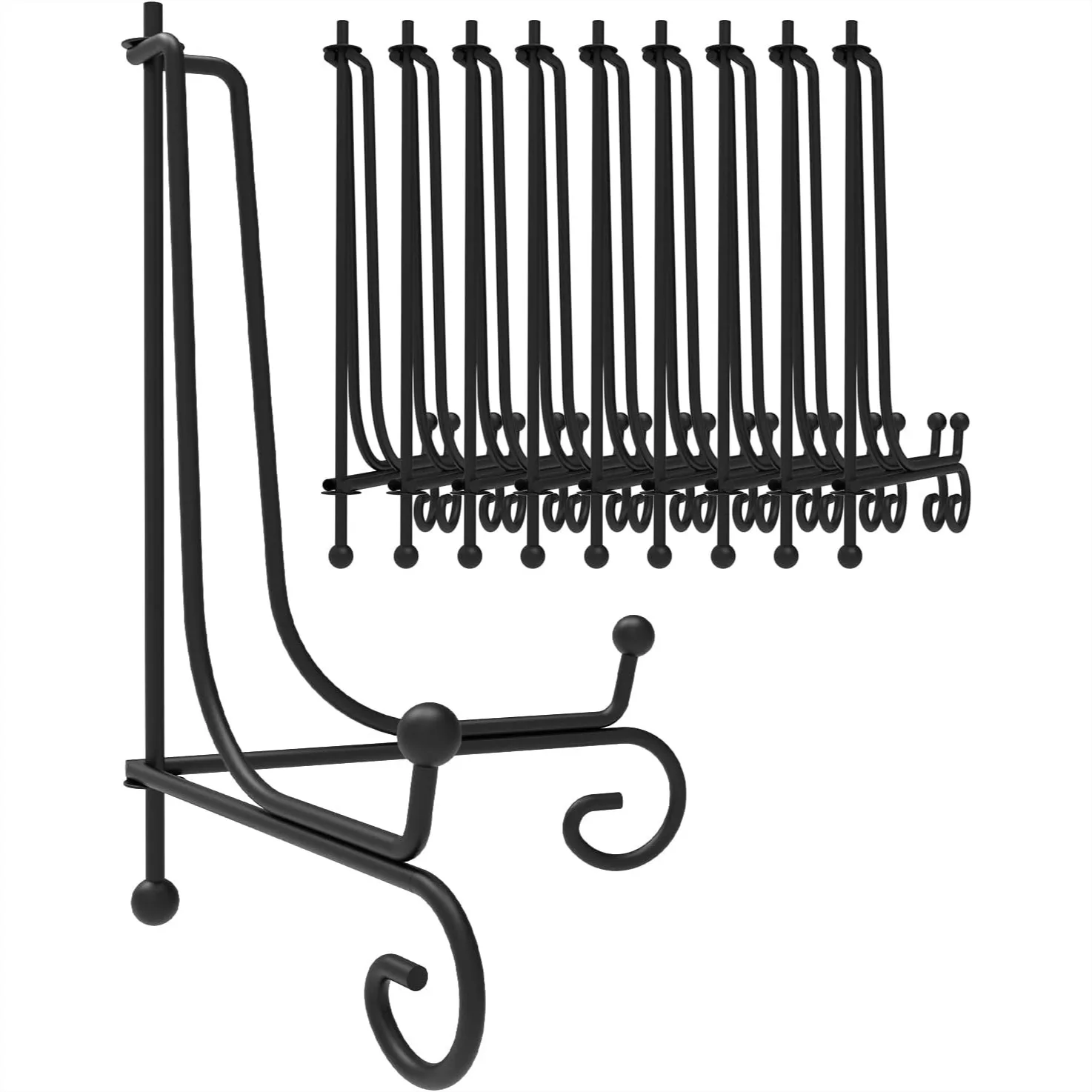 10 Packs Iron Display Stand for Plate Picture Photo, 10 Inches Black Foldable Easel Holder for Artwork, Book, Office
10 Packs Iron Display Stand for Plate Picture Photo, 10 Inches Black Foldable Easel Holder for Artwork, Book, Office