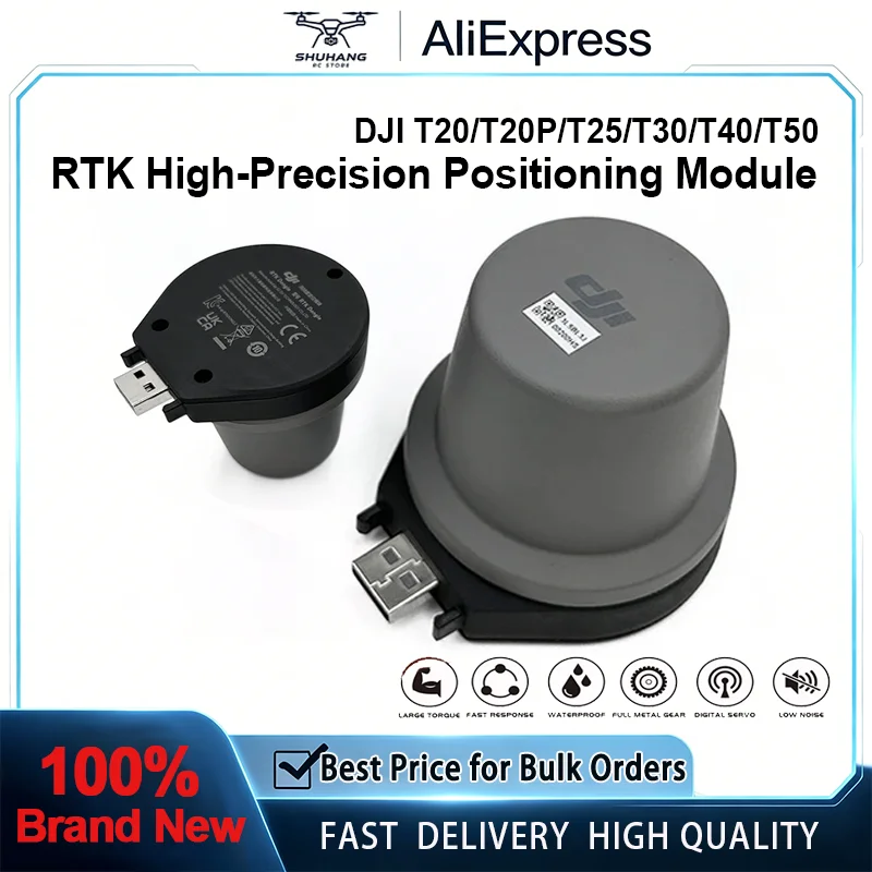Original DJI RTK High-Precision Positioning Module for DJI Agriculture Drone T20/T25/T20P/T30/T40/T50/FlyCart 30/FlyCart 100
Original DJI RTK High-Precision Positioning Module for DJI Agriculture Drone T20/T25/T20P/T30/T40/T50/FlyCart 30/FlyCart 100