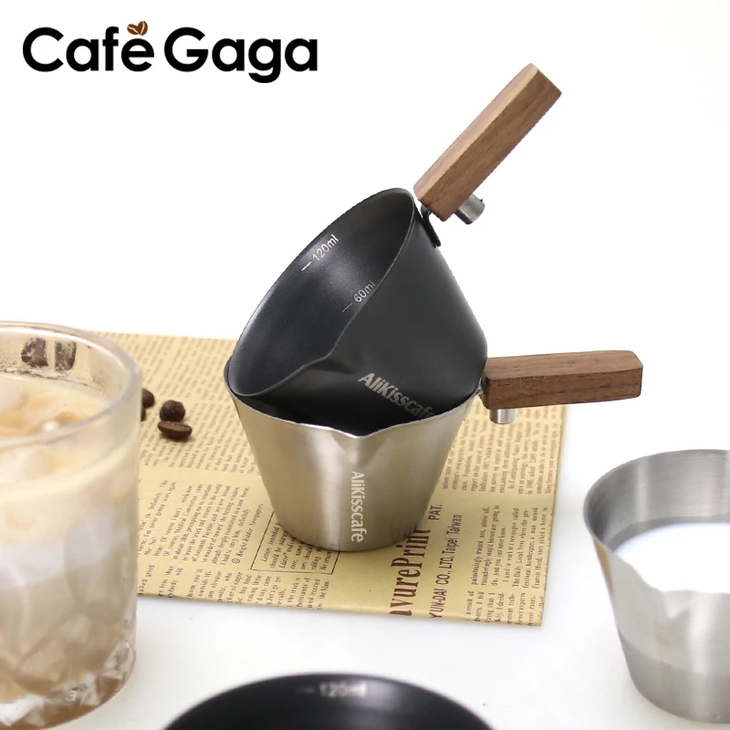 Espresso Measuring Cup Stainless Steel With Wood Handle Coffee Shot Pouring Cup 120ml Home Kitchen Barista Measuring Accessories
Espresso Measuring Cup Stainless Steel With Wood Handle Coffee Shot Pouring Cup 120ml Home Kitchen Barista Measuring Accessories