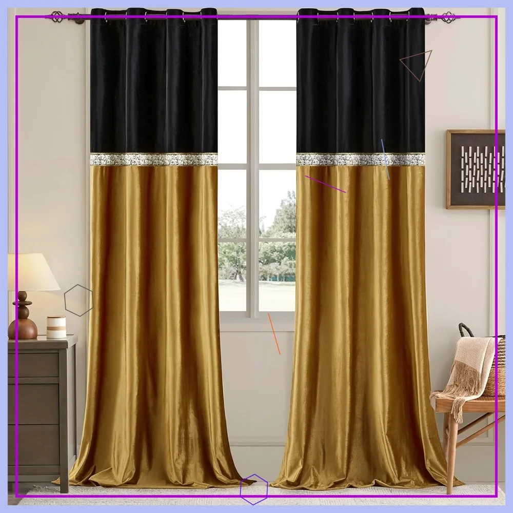 Velvet Curtains 96 Inches 2 Panels Set Blackout Retro Floral Embroidered Drapes
Velvet Curtains 96 Inches 2 Panels Set Blackout Retro Floral Embroidered Drapes