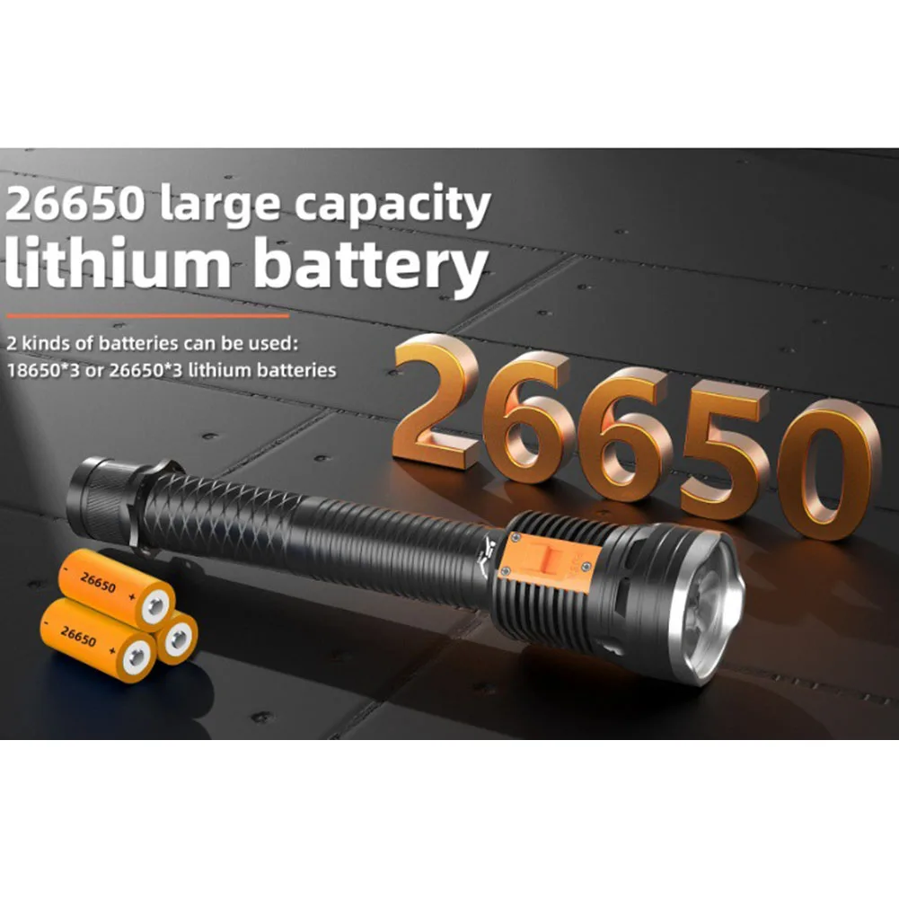 Outdoor Torch Diving Flashlight Night Diving Button Switch Max Depth 50 Meters Multiple Battery Options For Camping
Outdoor Torch Diving Flashlight Night Diving Button Switch Max Depth 50 Meters Multiple Battery Options For Camping