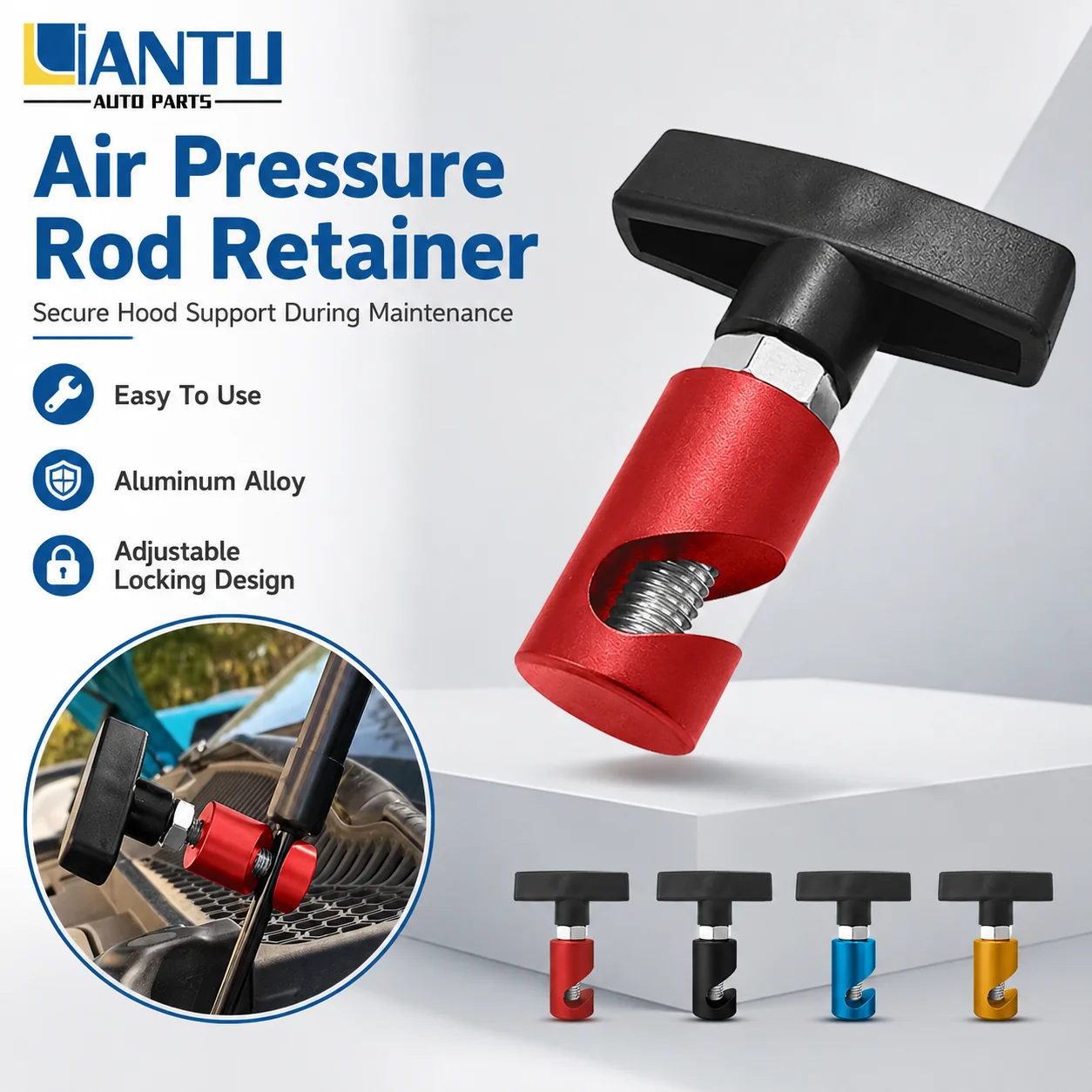 1pc Car Engine Hood Fixing Bracket Anti Slip Engine Hood Lifting Support Rod Tool Engine Hood Lifting Rod Anti Pinch Device
1pc Car Engine Hood Fixing Bracket Anti Slip Engine Hood Lifting Support Rod Tool Engine Hood Lifting Rod Anti Pinch Device