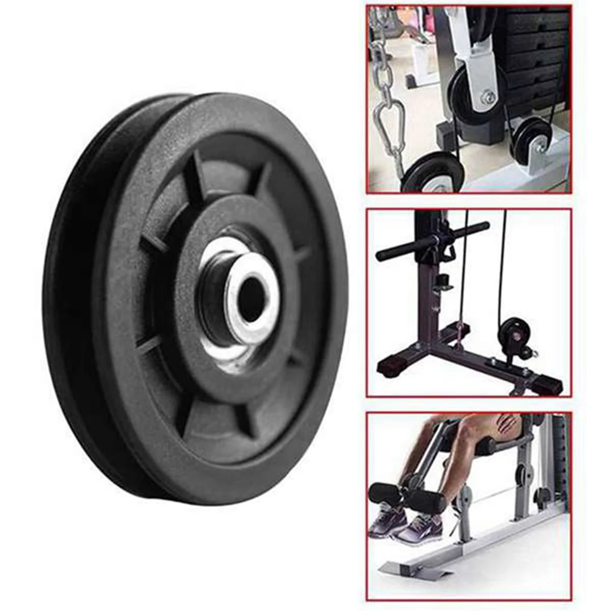 YOE-x2 Pcs 90mm Pulley Rollers Nylon Bearing Pulleys Gym Equipment Parts Fitness Equipment
YOE-x2 Pcs 90mm Pulley Rollers Nylon Bearing Pulleys Gym Equipment Parts Fitness Equipment