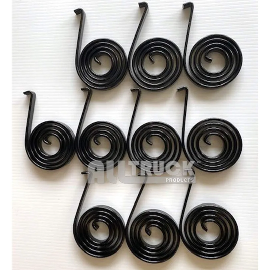 ATPSTS Spiral Torsion Springs Designed for Dump Truck Trailer Side Mount Tarp Systems High-Performance Durable Set of 10 Spring
ATPSTS Spiral Torsion Springs Designed for Dump Truck Trailer Side Mount Tarp Systems High-Performance Durable Set of 10 Spring