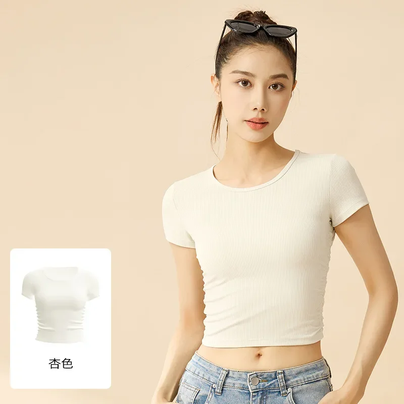 Striped Sports Short Sleeved T-shirt for Women, New Breathable Fitness Short Sleeved Summer Slimming Yoga Suit Top
Striped Sports Short Sleeved T-shirt for Women, New Breathable Fitness Short Sleeved Summer Slimming Yoga Suit Top