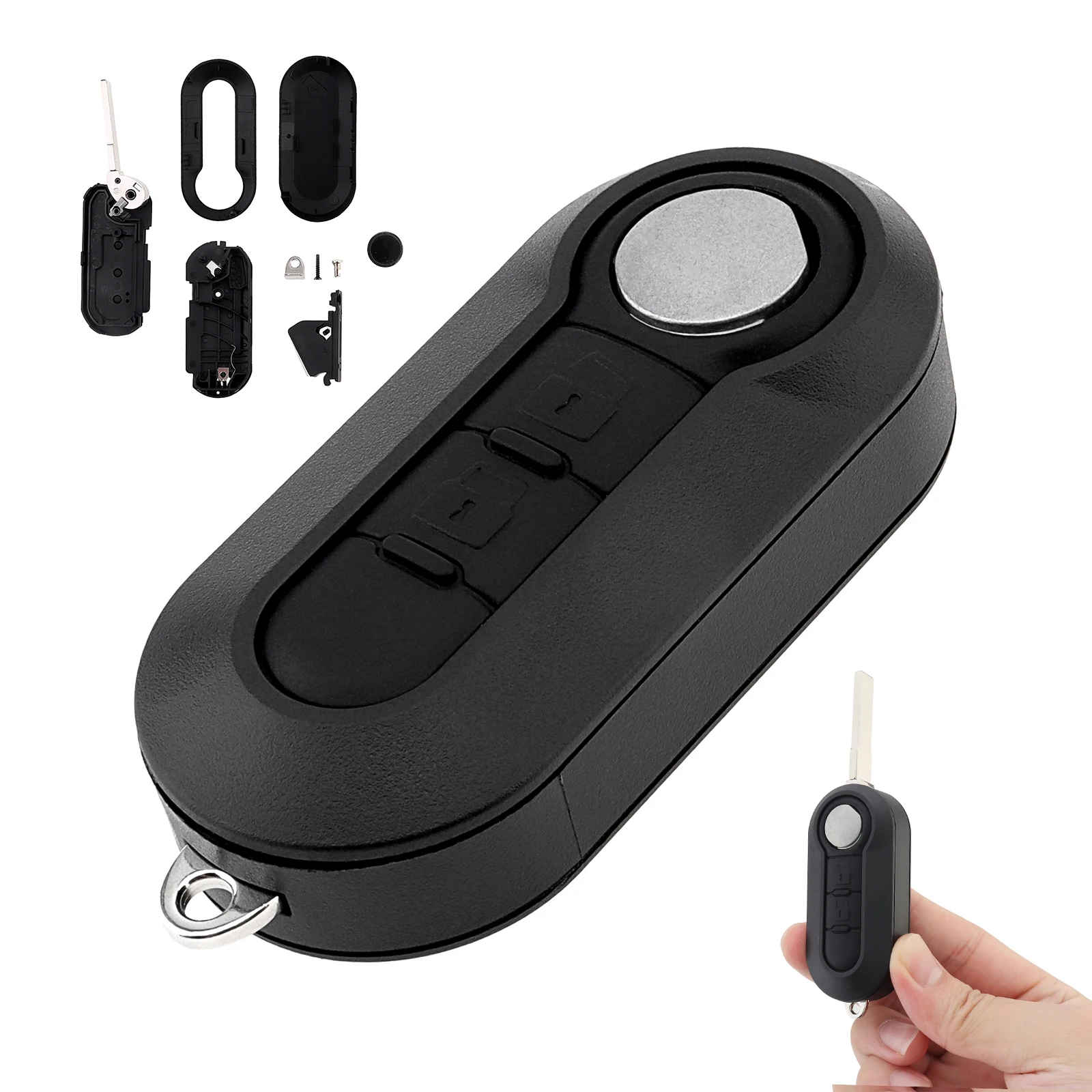 2 Buttons Car Key Remote Control Folding Housing Replacement Fit for Fiat / DUCATO / , Wear-resistant Car Key Shell
2 Buttons Car Key Remote Control Folding Housing Replacement Fit for Fiat / DUCATO / , Wear-resistant Car Key Shell