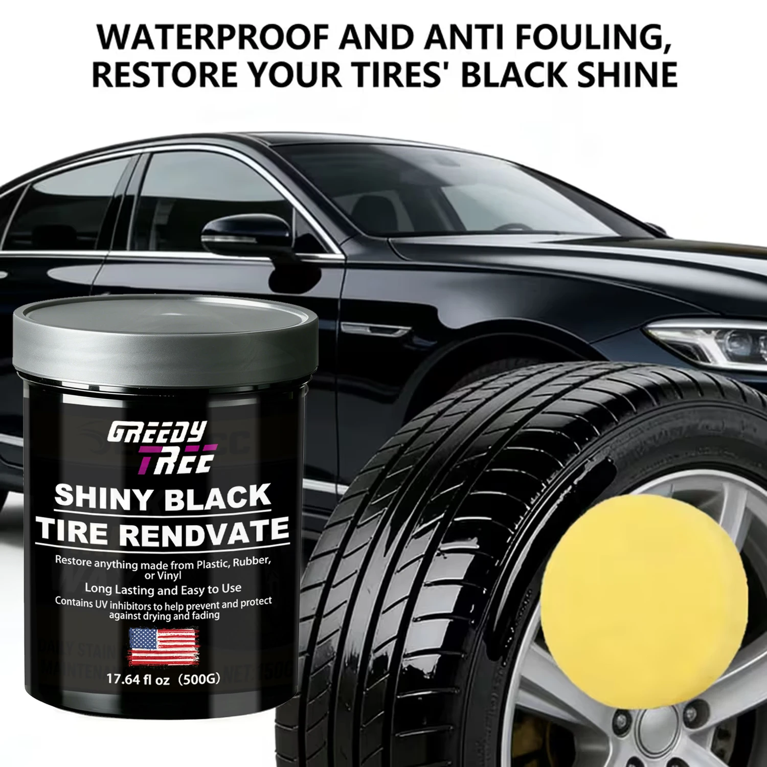 UV Tire Protectant Spray, Glossy Black Restorer for Tires, Plastic & Vinyl, Prevents Cracking & Fading
UV Tire Protectant Spray, Glossy Black Restorer for Tires, Plastic & Vinyl, Prevents Cracking & Fading