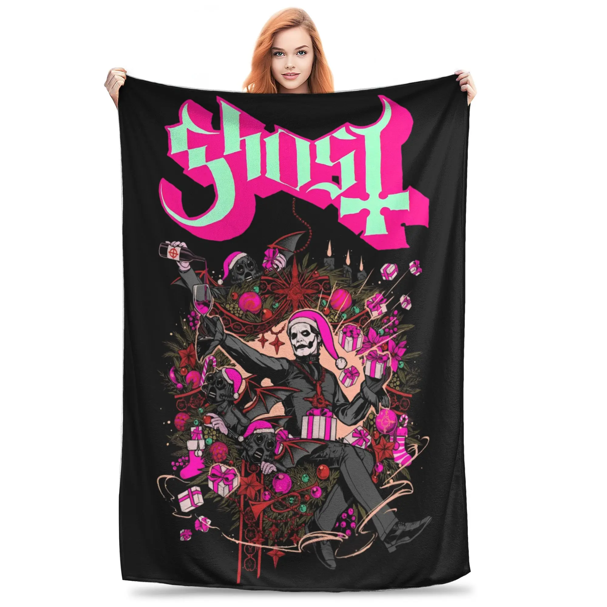 Ghost Band Rock Blankets Fleece Spring Autumn Multi-function Super Soft Throw Blanket for Home Travel Plush Thin Quilt
Ghost Band Rock Blankets Fleece Spring Autumn Multi-function Super Soft Throw Blanket for Home Travel Plush Thin Quilt