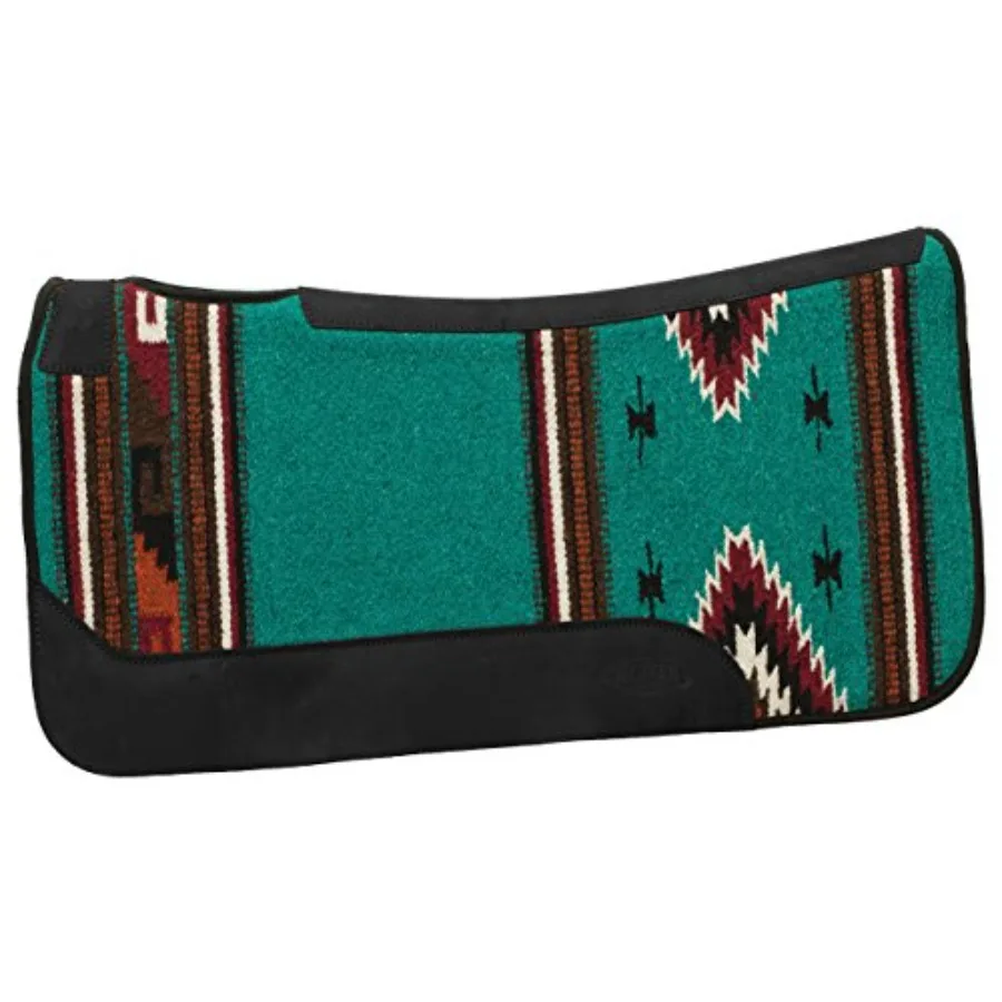 Western saddle pad for protection 31 x 32 contoured single weave wool blend felt turquoise pattern shock absorbing
Western saddle pad for protection 31 x 32 contoured single weave wool blend felt turquoise pattern shock absorbing