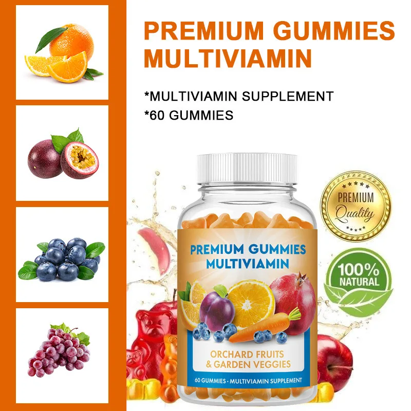 1 bottle of multivitamin gummy bear improves skin quality relieves fatigue supplements nutrition promotes metabolism
1 bottle of multivitamin gummy bear improves skin quality relieves fatigue supplements nutrition promotes metabolism