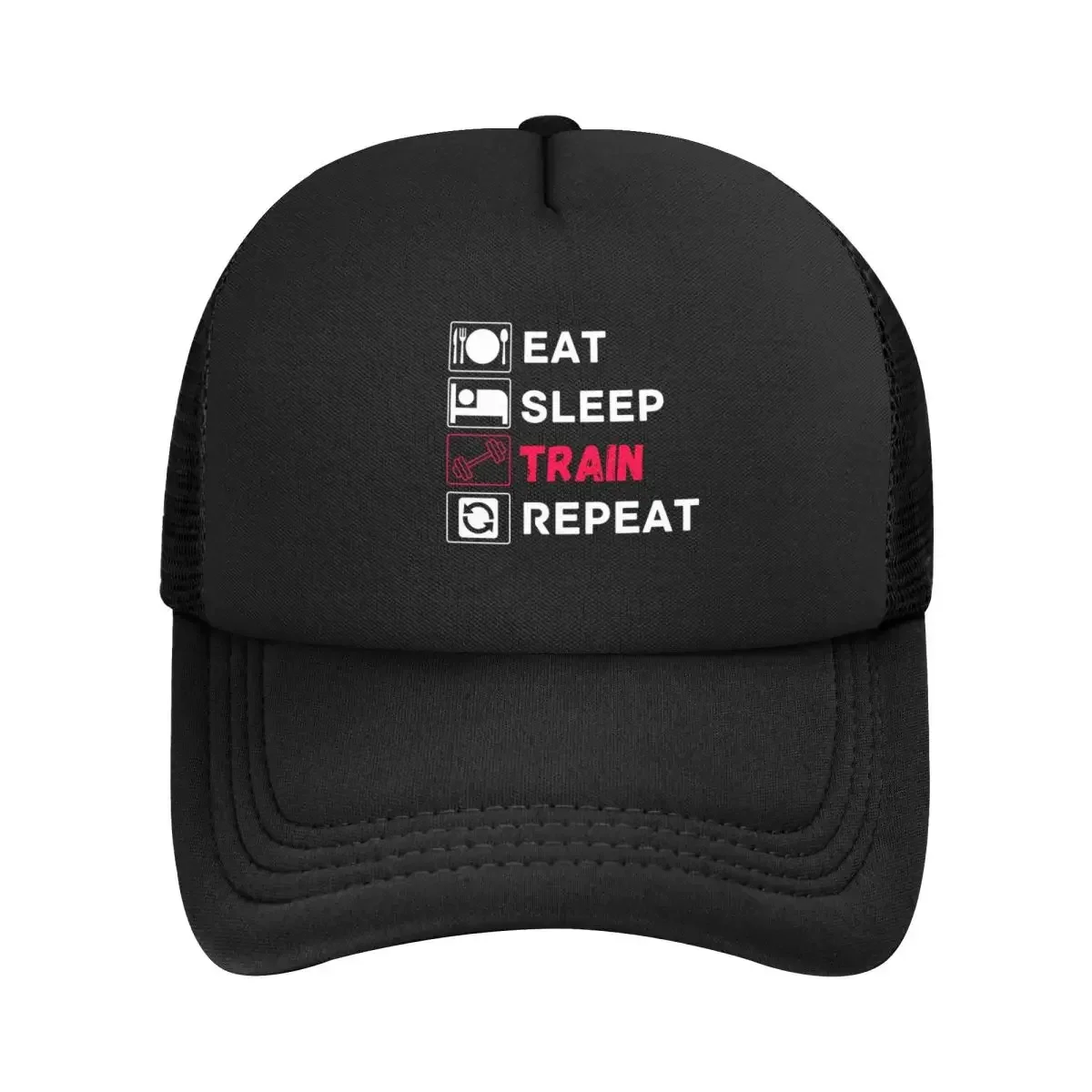 Eat Sleep Train Повторите тренажерный зал Мотивационная цитата Сетчатые бейсболки Snapback Модные бейсболки Повседневная Casquette Открытый унисекс
Eat Sleep Train Повторите тренажерный зал Мотивационная цитата Сетчатые бейсболки Snapback Модные бейсболки Повседневная Casquette Открытый унисекс
