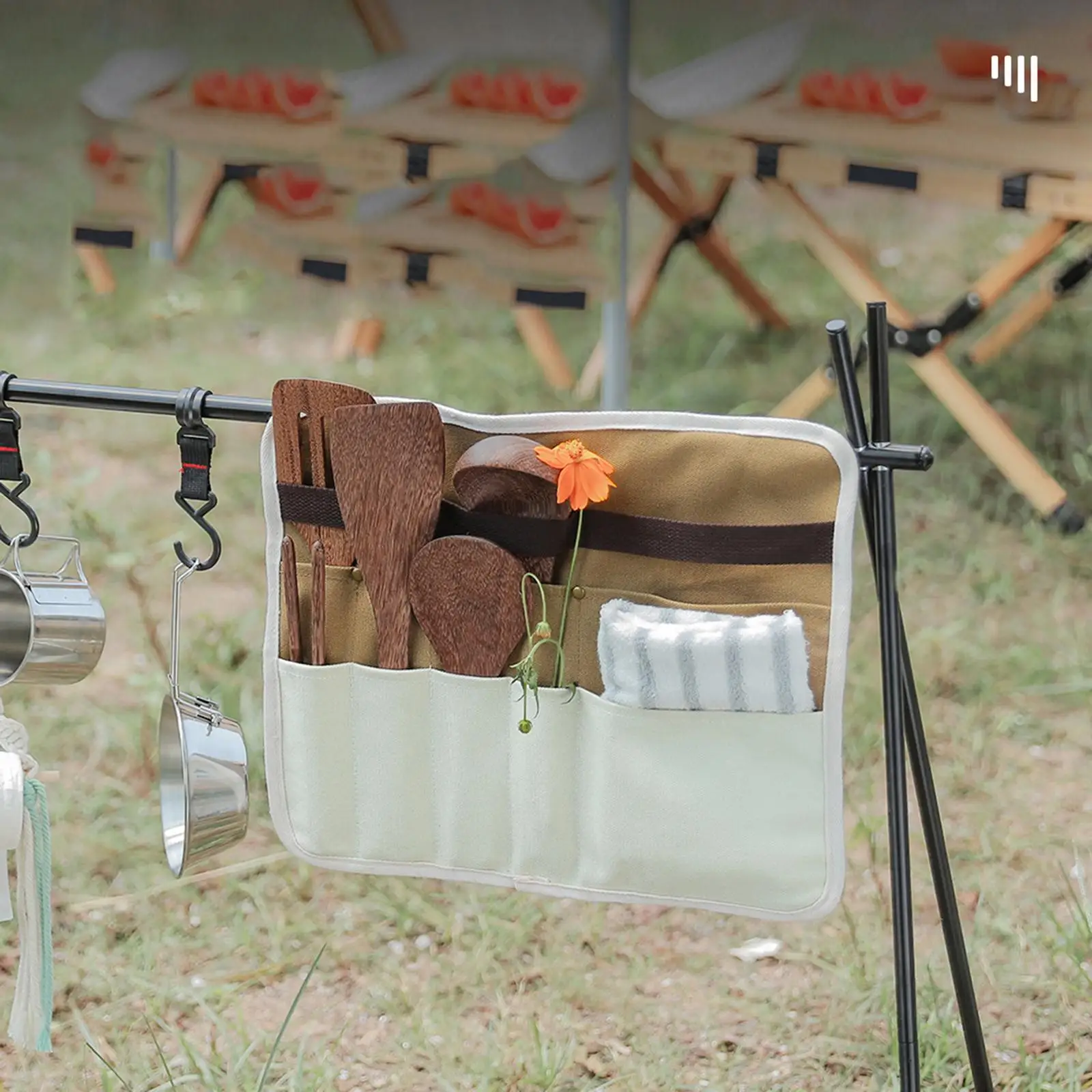 Storage Bag Canvas Camping Equipment Cutlery Pouch Portable Hanging BBQ Picnic Carrying Accessories Outdoor Tablewares
Storage Bag Canvas Camping Equipment Cutlery Pouch Portable Hanging BBQ Picnic Carrying Accessories Outdoor Tablewares