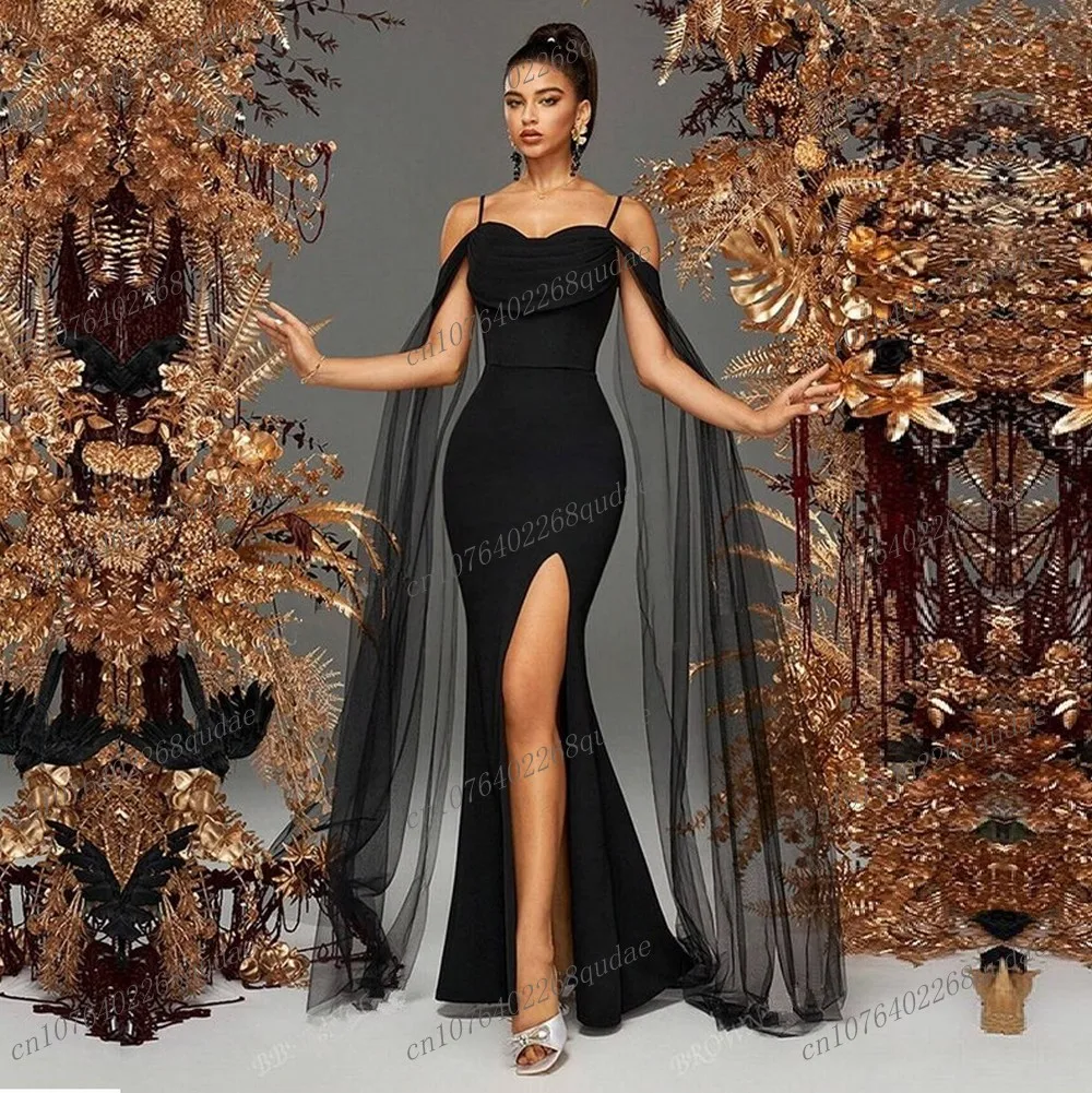 New Black Mermaid Sleeveless Satin Special Occasions Side Split Evening Dress Women's Prom Birthday Party Gown Mother Dresses
New Black Mermaid Sleeveless Satin Special Occasions Side Split Evening Dress Women's Prom Birthday Party Gown Mother Dresses