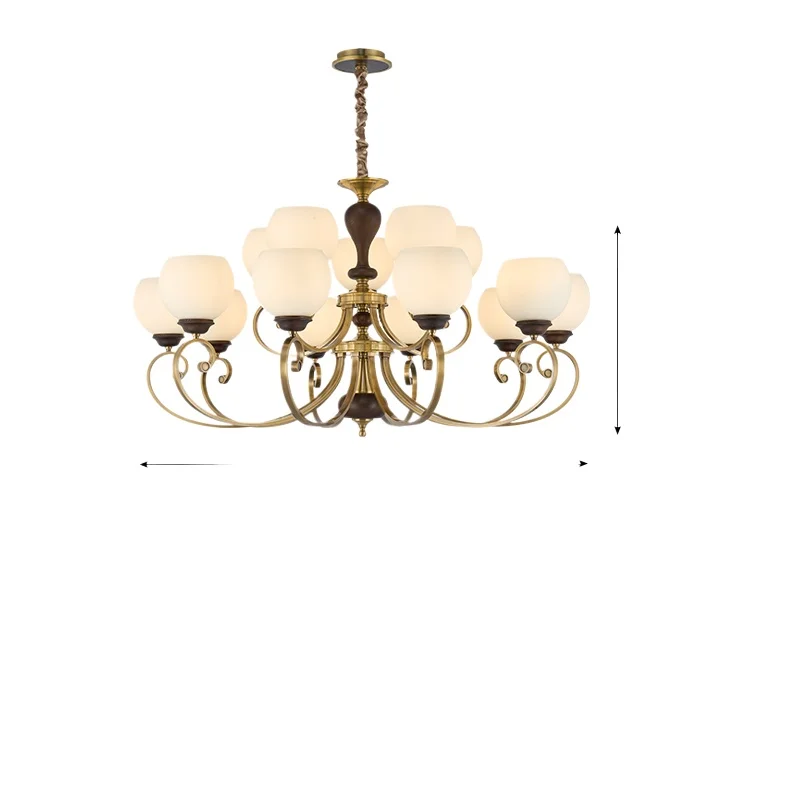 Retro all-copper chandelier medieval solid wood villa duplex high-end living room main lamp dining room study bedroom lamp
Retro all-copper chandelier medieval solid wood villa duplex high-end living room main lamp dining room study bedroom lamp