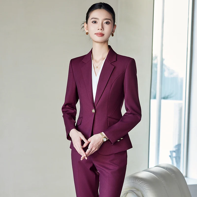 Formal Women Business Suits with Pants and Jackets Coat Professional OL Styles Work Wear Office Ladies Blazers Trousers Set
Formal Women Business Suits with Pants and Jackets Coat Professional OL Styles Work Wear Office Ladies Blazers Trousers Set