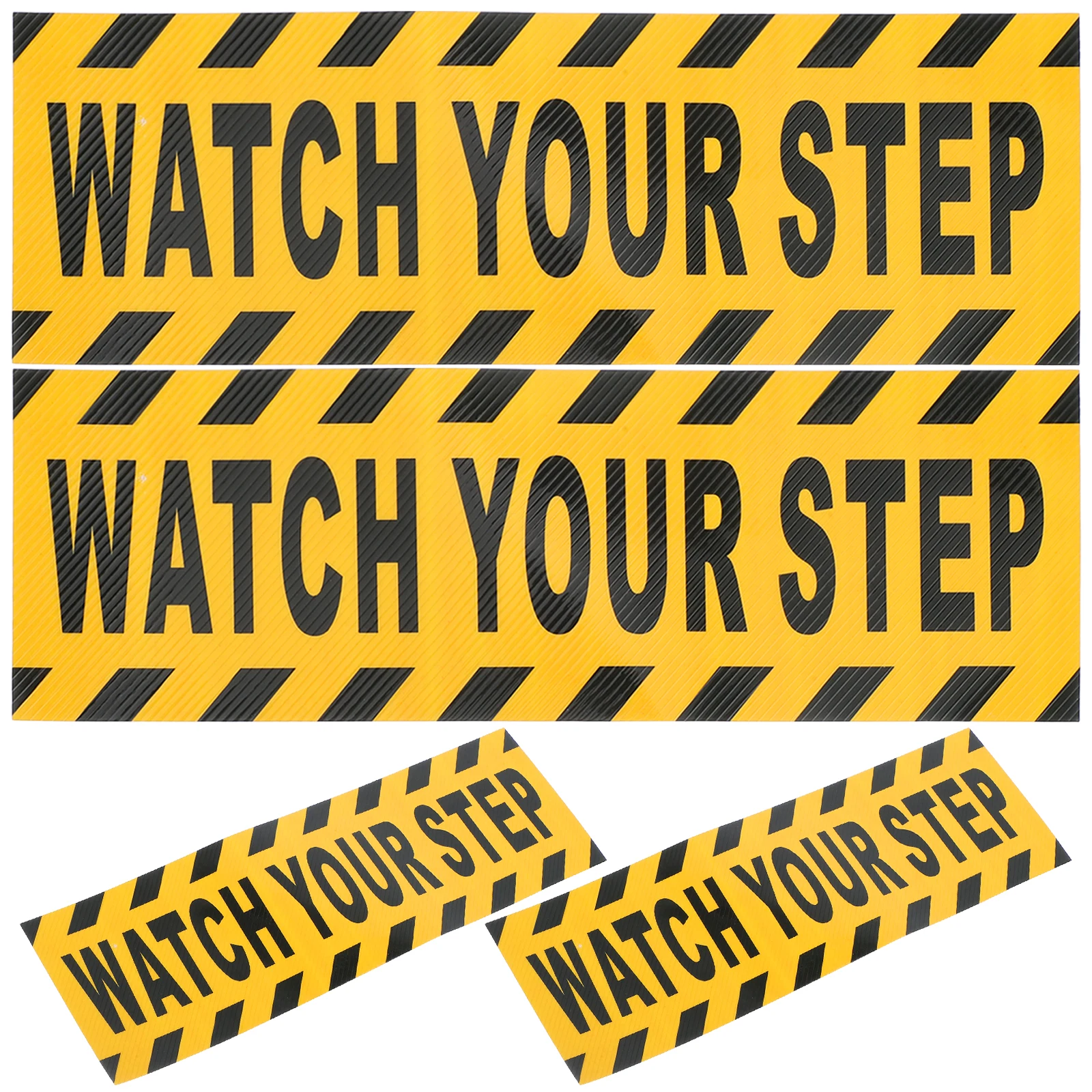 4 Pcs Black Yellow Anti Slip Stickers 30x10cm Watch Your Step Floor Decals Warning Signs Safety PVC Caution Tape
4 Pcs Black Yellow Anti Slip Stickers 30x10cm Watch Your Step Floor Decals Warning Signs Safety PVC Caution Tape