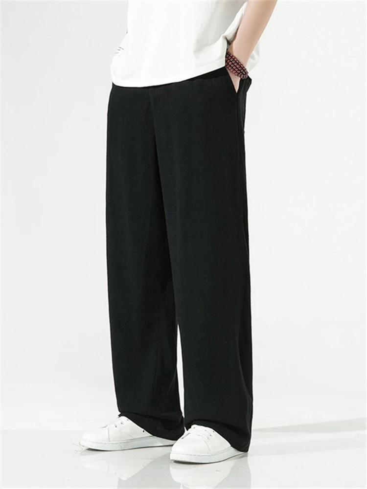 Летние тонкие широкие брюки из хлопка и льна, повседневные, свободного кроя, мужские, длинные, удобные, дышащие, легкие, прямого силуэта
Летние тонкие широкие брюки из хлопка и льна, повседневные, свободного кроя, мужские, длинные, удобные, дышащие, легкие, прямого силуэта