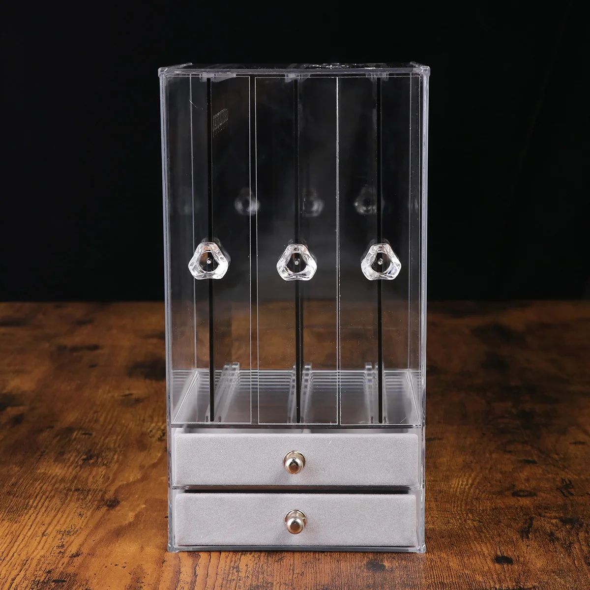 Jewelry Organizer Tray Storage Box Display Stand Packaging Material Black Earring
Jewelry Organizer Tray Storage Box Display Stand Packaging Material Black Earring